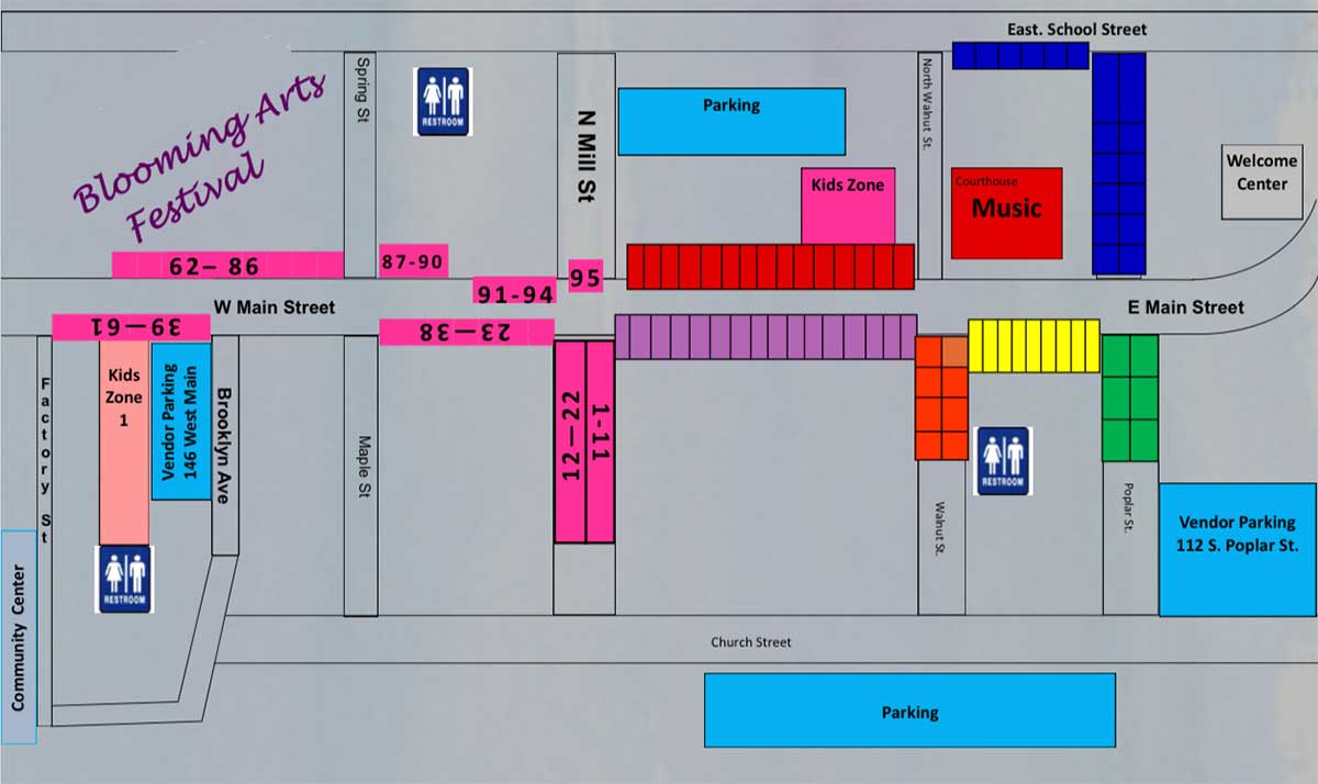 2023 vendor booth map