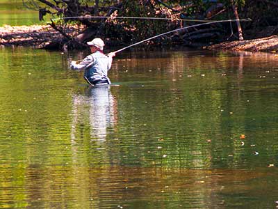 Fly fishing is great in the Buffalo