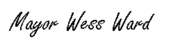 signature mayor ward